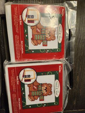 STITCH AND MAIL CROSS STITCH KITS (2) FROM NANA NEW